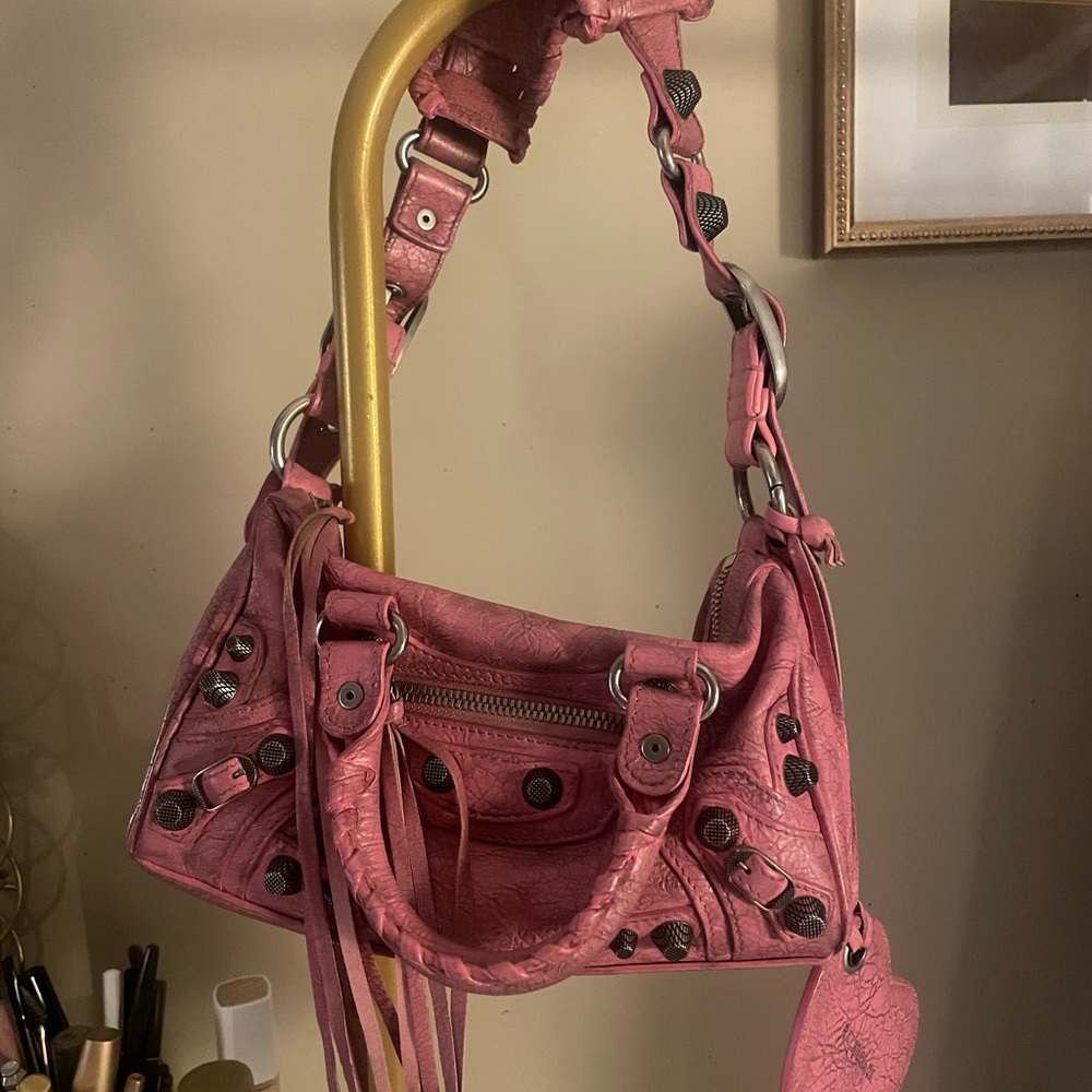 Pink Balenciaga City Bag